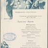 Speise-Karte, Norddeutscher Lloyd Bremen