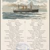 Breakfast (?) held by Nordeutscher Lloyd Bremen at on Board the SS George Washington