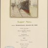 Supper Menu, Red Star Line Antwerpen-NewYork-Antwerpen-Boston