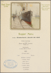 Supper Menu, Red Star Line Antwerpen-NewYork-Antwerpen-Boston