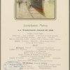 Luncheon Menu, Red Star Line Red Star Line Antwerpen-NewYork-Antwerpen-Boston