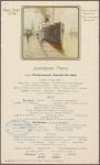 Luncheon Menu, Red Star Line Red Star Line Antwerpen-NewYork-Antwerpen-Boston