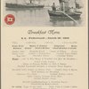 Breakfast Menu, S.S. "Vaderland"