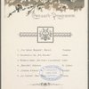 Nordeutscher Lloyd Bremen on Board the SS George Washington Concert Programm