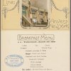 Breakfast Menu, Red Star Line S.S. Vaderland
