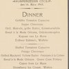 LUNCH AND DINNER [held by] NORDDEUTSCHER LLOYD BREMEN [at] ON BOARD S.S. 'KRONPRINZESSIN CECILIE' (STEAMSHIP)