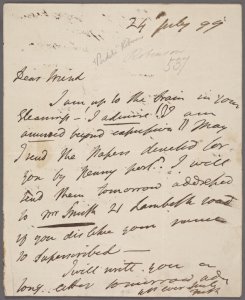 Mary Robinson manuscript material