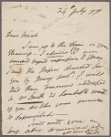 Autograph letter signed to S.J. Pratt, 24 July 1799