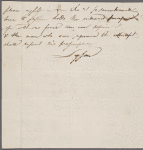 Autograph letter signed to Louisa Jones (?), 3 (?) July 1800