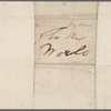 Autograph letter signed to Louisa Jones (?), 3 (?) July 1800