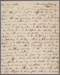 Autograph letter signed to the Rev. William Hazlitt, 16 December 1799