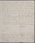 Autograph letter signed to William Godwin, 6 Jul 1800