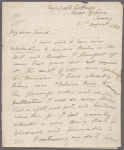 Autograph letter signed to S.J. Pratt, August 31, 1800