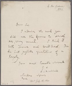 Elizabeth Inchbald manuscript material