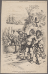 Will Robinson Crusoe (Sumner) forsake his man Friday? The boat's crew that is going over