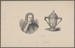 Portrait of Schuyler ; goblet presented to Peter Schuyler