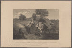Mrs. Schuyler firing her corn fields on the approach of the British. Engraved by permission from the original painting by E. Leutze.