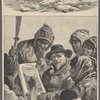 The American Franklin search expedition. Noonday rest of Lieutenant Schwatka's party under Divide Hill. From a sketch by Mr. H.W. Klu... the artist of the expedition