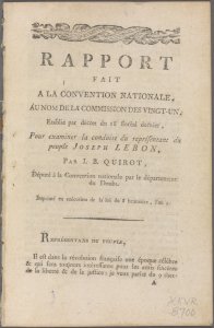Rapport fait a la Convention nationale, au nom de la Commission des vingt-un