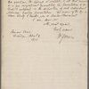 Autograph letter signed to Prince Hoare, 8 April 1802