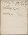 Autograph letter signed to Prince Hoare, 8 April 1802