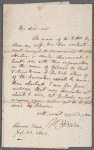 Autograph letter signed to Prince Hoare, 30 July 1802
