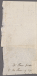 Autograph letter signed to Prince Hoare, 30 July 1802