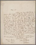 Autograph letter signed to W.T. Harwood, 28 Feburary 1803