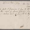 Autograph promissory note signed to Samuel Harris, grocer
