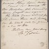 Autograph letter signed to George Dawe, 11 September 1805
