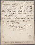 Autograph letter signed to George Dawe, 11 September 1805