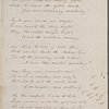 Holograph poem signed, "The Vigils of Fancy," December 1806