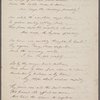 Holograph poem signed, "The Vigils of Fancy," December 1806