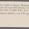 Holograph poem signed, "The Vigils of Fancy," December 1806