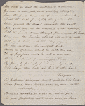 Holograph poem signed, "Time," December 1806