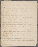 Holograph poem signed, "Time," December 1806