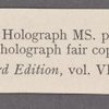 Holograph poem signed, "Time," December 1806