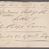 Autograph letter signed to John Philpot Curran, 7 March 1807