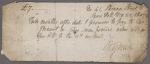 Promissory note signed to John Brant, 20 November 1807
