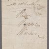 Promissory note signed to J. Coldwell, 25 November 1807