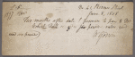 Autograph promissory note signed to Robert Hall, 8 June 1808