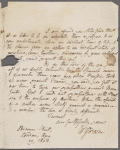 Autograph letter signed to John Philpot Curran, 19 August 1808