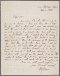 Autograph letter signed to Aaron Burr, 1 November 1808