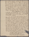 Holograph essay, "Interview of Charles the First & Sir William Davenant in the Scottish Camp before Newark considered," ca. 1809