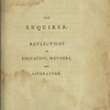 The Enquirer, first edition; with annotations in the hand of William Godwin and another hand, ? 29 March - ? 30 August 1797