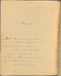 Fascicle of holograph poems signed, "Romance"