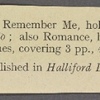 Fascicle of holograph poems signed, "Remember Me"