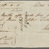 Autograph bill of exchange to William Godwin, 8 March 1809