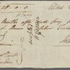Autograph bill of exchange to William Godwin, 8 March 1809