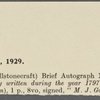 Autograph letter signed to John Flather, ?9 June 1809